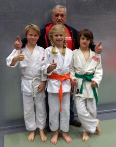 De U11 - Julien Leconte: 3de plaats -Emily Decock: 2de plaats en Arnaud Soenen: 4de plaats